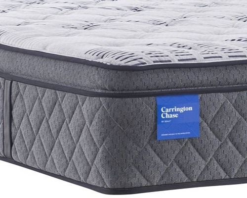 Sealy® Carrington Chase Colbalt 15" Wrapped Coil Plush Euro Pillow Top Queen Mattress-1