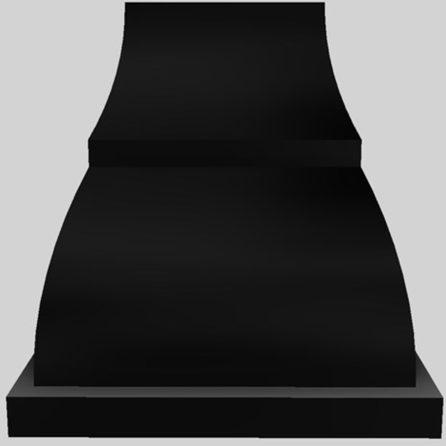 Vent-A-Hood® Designer Series 54" Black Island Range Hood-2
