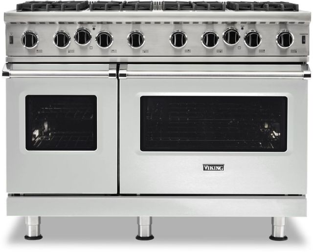 Viking® 5 Series 48" Frost White Freestanding Liquid Propane Range-0