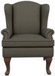 Best® Home Furnishings Customizable Sylvia Dark Walnut 35" Wing Back Chair-1