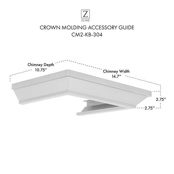 ZLINE Stainless Steel Crown Molding-3