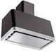 Ilve® Panoramagic 36" Matte Black Wall Mounted Range Hood with Silver Trim-1