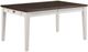 TEI Kelsey Dark Oak Dining Table with White Base-0