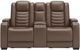 Signature Design by Ashley® High Impact Tobacco Power Reclining Loveseat with Adjustable Headrest and Console-1