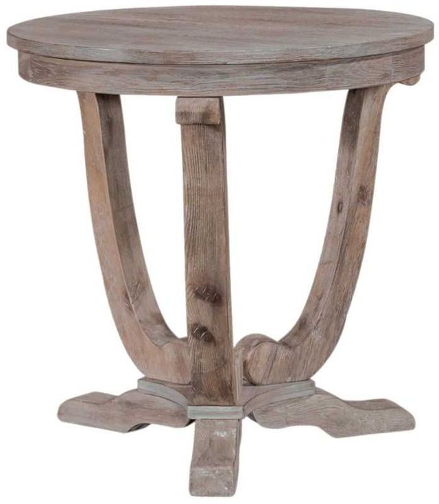 Liberty Furniture Greystone Mill Stone White Wash End Table-0