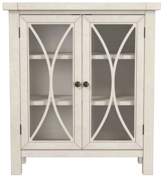 HH2 Home Bayside Antique White 2-Door Cabinet-1