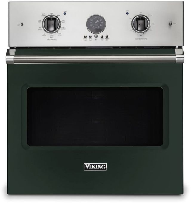 Viking® 5 Series 27" Blackforest Green Professional Built In Single Electric Premiere Wall Oven-0
