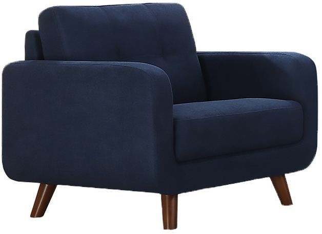 Mazin Furniture Noma Lapis Blue Upholstered Accent Chair-0