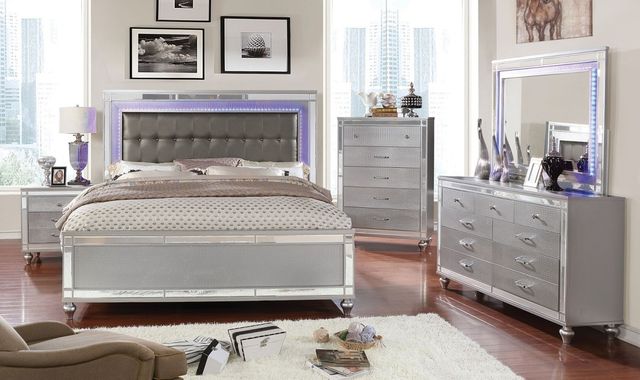Furniture of America® Brachium Silver Dresser-1