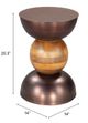 Zuo® Modern Tripoli Bronze Side Table-4