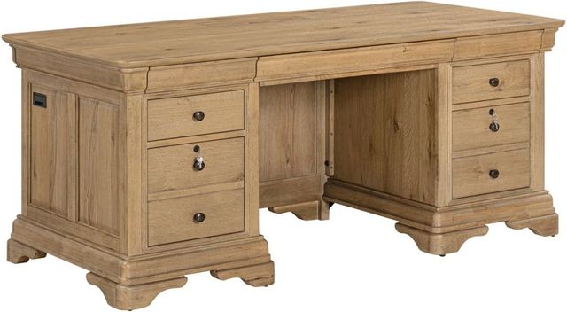 aspenhome® Chateau Philippe Cognac 72" Executive Desk-2