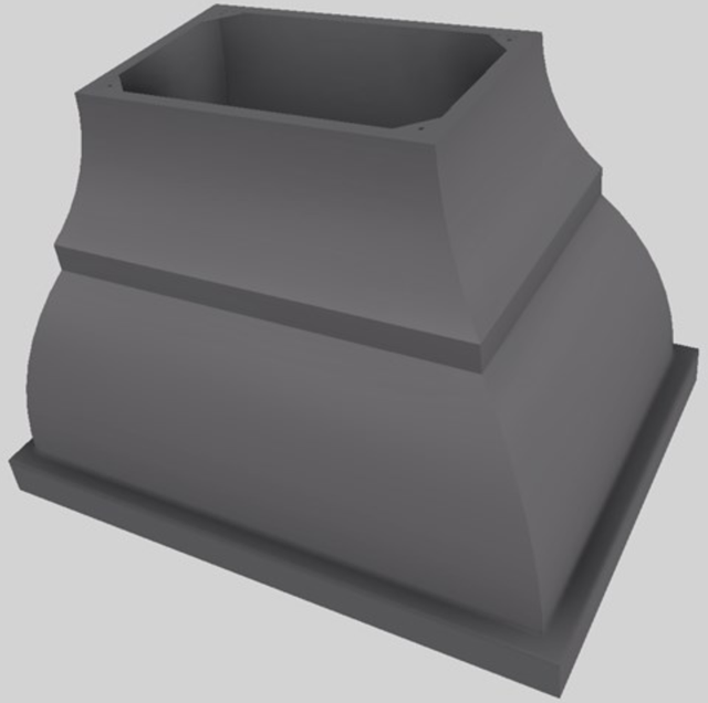 Vent-A-Hood® Designer Series 42" Gunsmoke Island Range Hood-3