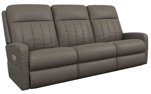 La-Z-Boy® Finley Otter Leather Power Wall Reclining Sofa with Headrest and Lumbar-0