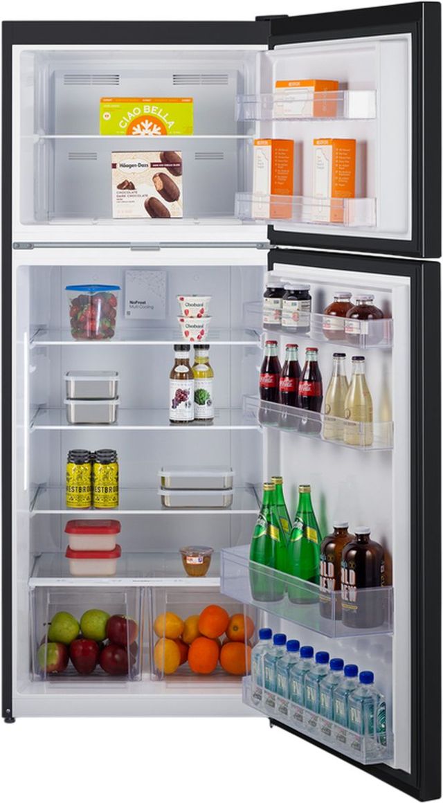 Summit® 28" 14.3 Cu. Ft. Black Counter Depth Top Freezer Refrigerator-3