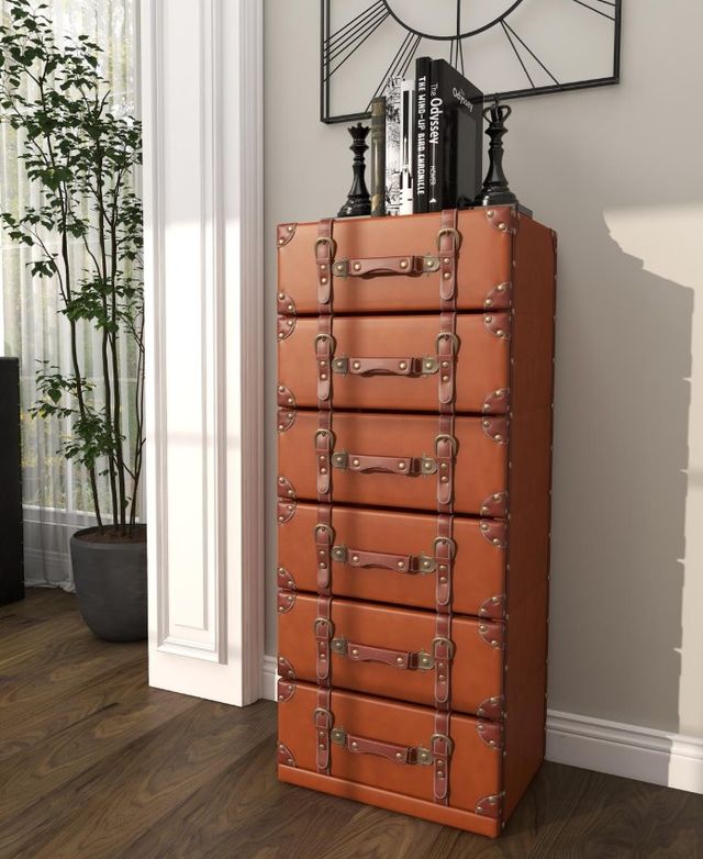 Deco Marche Brown Accent Cabinet-3
