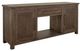 International Furniture Direct Novus Lodge Brown Fireplace TV Stand-1