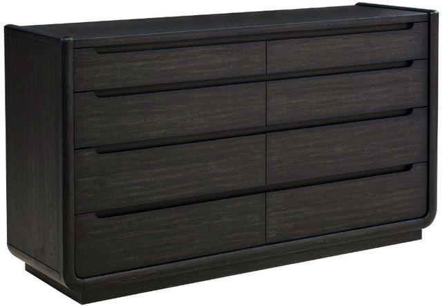 Coaster® Leandro 4-Piece Burnished Black California King Panel Bedroom Set-2