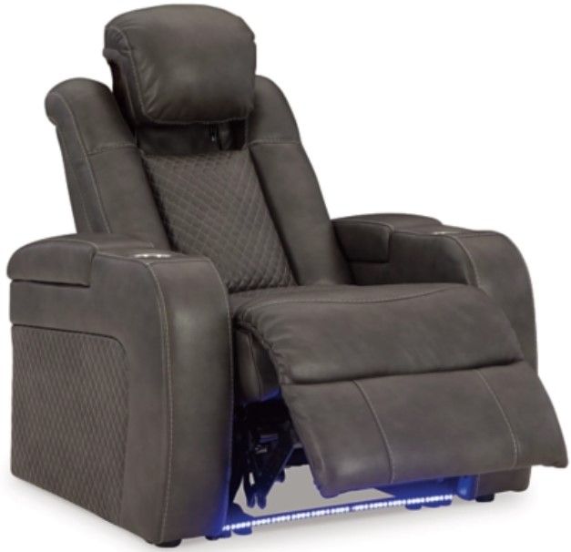 Signature Design by Ashley® Fyne-Dyme Shadow Power Recliner-1