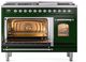 Ilve® Nostalgie II Series 48" Emerald Green Pro Style Dual Fuel Range-3