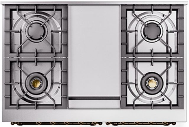 Ilve® Nostalgie II Series 40" Emerald Green Pro Style Dual Fuel Range-2