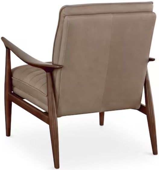Bassett® Furniture Ellis Leather Beige Accent Chair-3