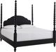 aspenhome® Caroline Soft Black California King Poster Bed-0