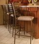 Homecrest™ Outdoor Living Customizable Manhattan Fabric/Steel Outdoor Padded Seat Armless Bar Stool-0