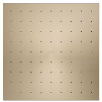 KOHLER® Contemporary Vibrant Brushed Bronze 2.5 GPM Square 10" Single-Function Rainhead-3
