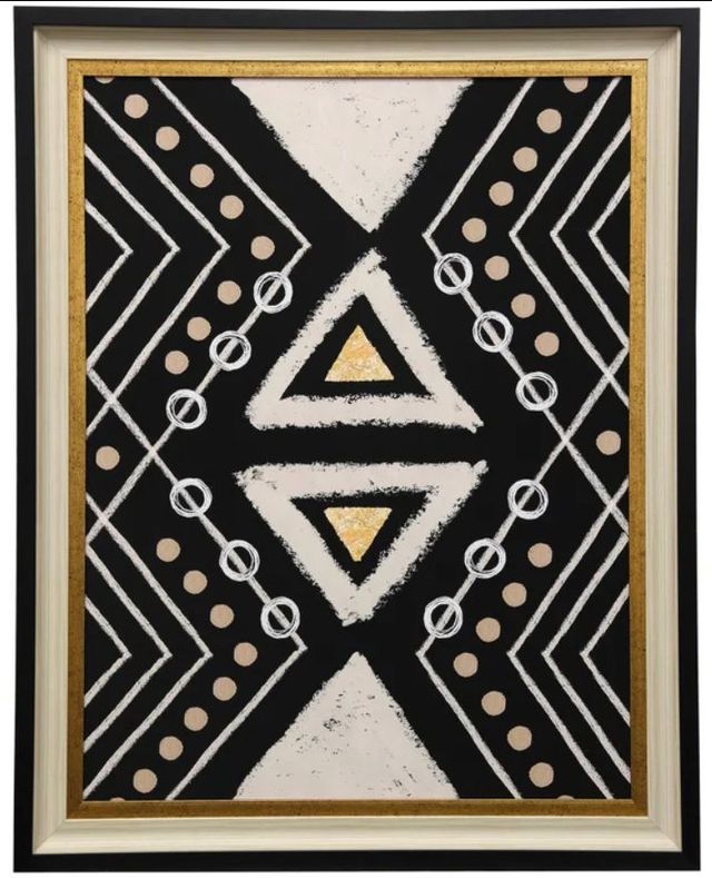 Stylecraft Motif I Black/Gold/White Wall Art-0