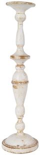 A & B Home White Candlestick -0