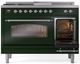Ilve® Nostalgie II Series 48" Emerald Green Pro Style Dual Fuel Range-3