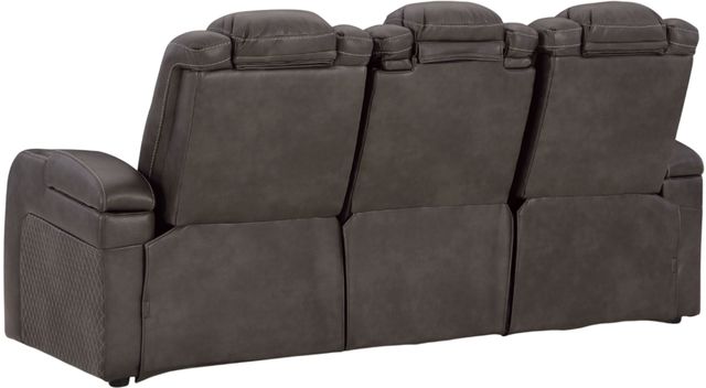 Signature Design by Ashley® Fyne-Dyme Shadow Power Reclining Sofa-3