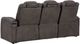 Signature Design by Ashley® Fyne-Dyme Shadow Power Reclining Sofa-3
