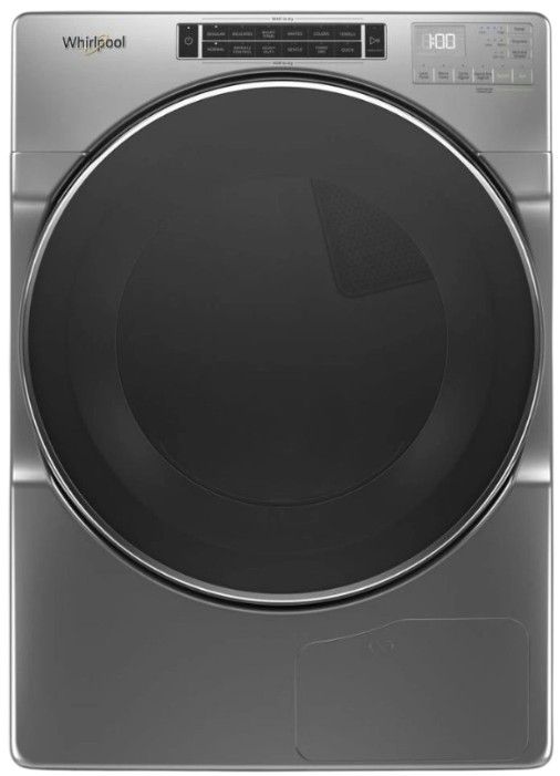 Whirlpool® 7.4 Cu. Ft. Chrome Shadow Front Load Ventless Electric Dryer-0