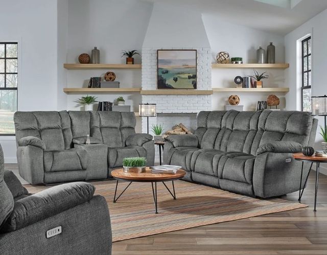 Southern Motion™ Customizable Wild Card Double Power Reclining Sofa with Headrest and Dropdown Table-1
