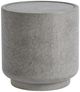 Classic Home Sania Dark Grey Concrete Outdoor Round Accent Table-0