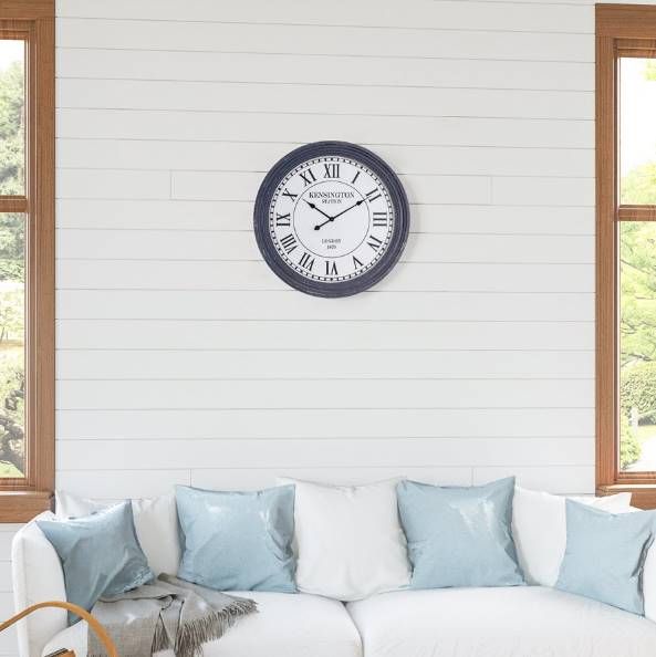 YHD Black/Off-White Wall Clock-1