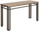 International Furniture Direct Limestone Brown Sofa Table-0