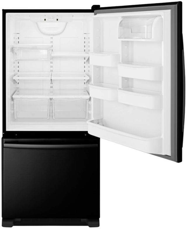 Amana® 29" 18.7 Cu. Ft. Black Bottom Freezer Refrigerator with EasyFreezer™ Pull-Out Drawer-2