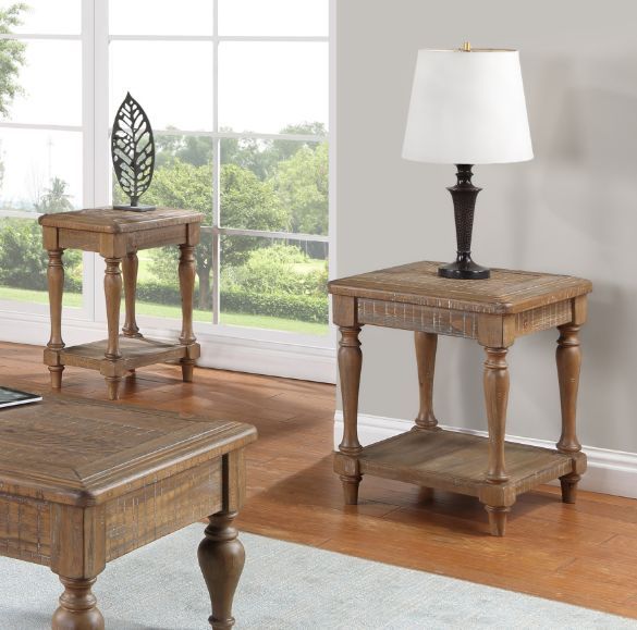Winners Only® Augusta Rustic Brown End Table-1