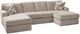 England Furniture Customizable Rouse 3-Piece U-Shape Sectional and Chaise-1