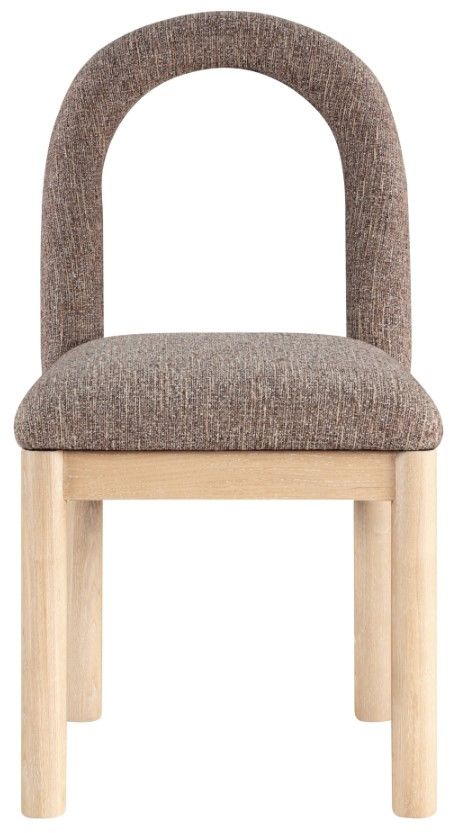 Meridian Furniture Conrad Brown/Natural Upholstered Dining Side Chair-1