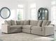 Benchcraft® Maxton Heights 4-Piece Pebble L-Shape Sectional-1
