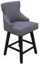 Nest Home Collections Lacey Barbury Stone/Medium Gray Swivel Counter Stool-0