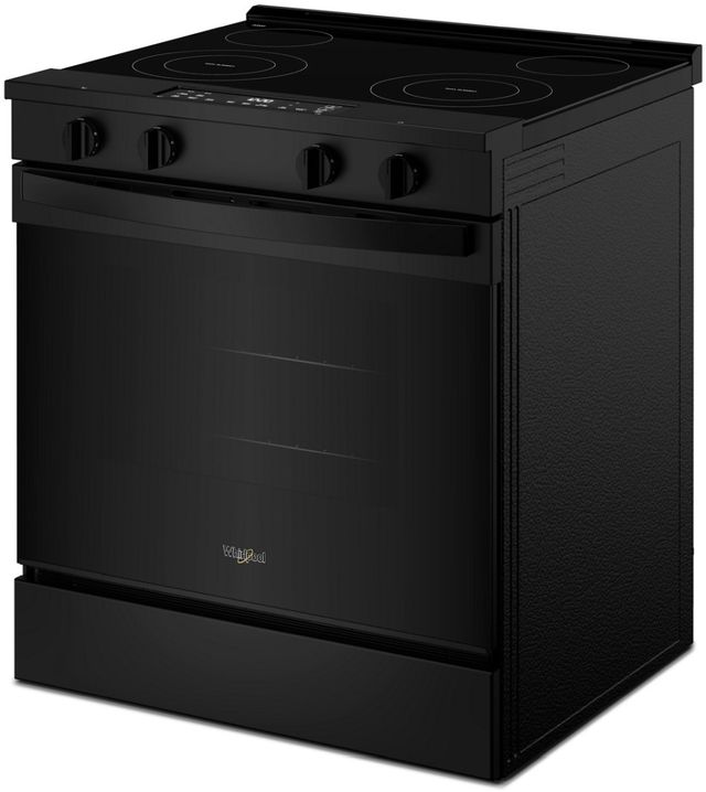 Whirlpool® 30" Black Slide-In Electric Range with No Preheat and Slow Cook Modes-2