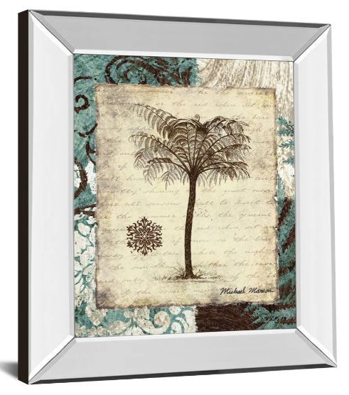 Classy Art Secret Fern Iv by Michael Marcon Mirror Framed Wall Art-1
