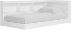 Signature Design by Ashley® Piperton Matte White Full Bookcase Storage Bed