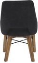 LH Home Gia Graphite Grey/Warm Pecan Curved Dining Chair-5