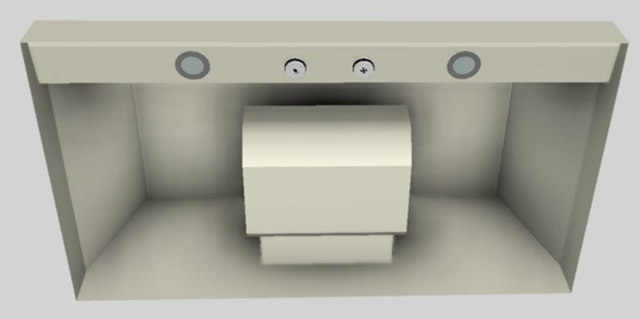 Vent-A-Hood® 36" Biscuit Wall Mounted Liner Insert-2
