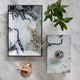 A & B Home Black/White 8" Marbled Jewelry Case-1